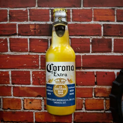 Image of Metal Bottle and Can Opener Cor na Extra Beer Bottle Opener Wall Mount