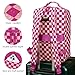 AMZFROG Checkered Backpack for Women Fashion Backpacks with Laptop and Multi Compartment for Travel and Work Rose Red Check