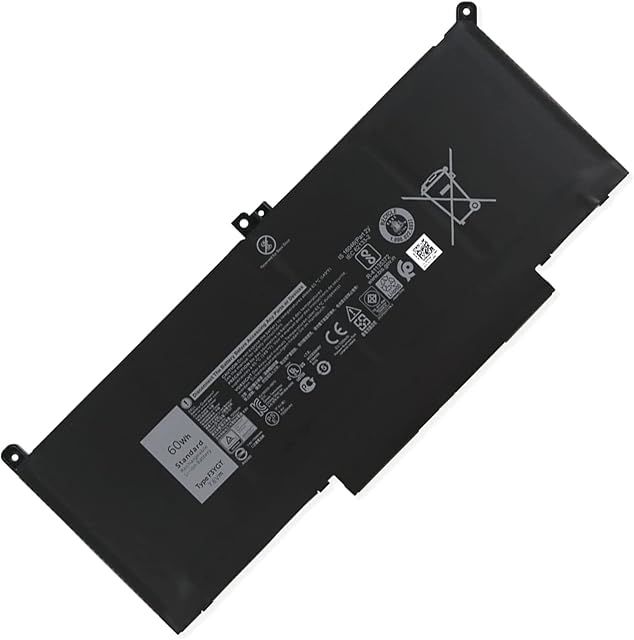 New F3YGT Laptop Battery for Dell Latitude 12 7000 7280 7290/13 7000 7380 7390/14 7000 7480 7490 P28S P28S001 P73G P73G002 Series DM3WC DM6WC 2X39G KG7VF 451-BBYE 453-BBCF [7.6V 4-Cell 60Wh]