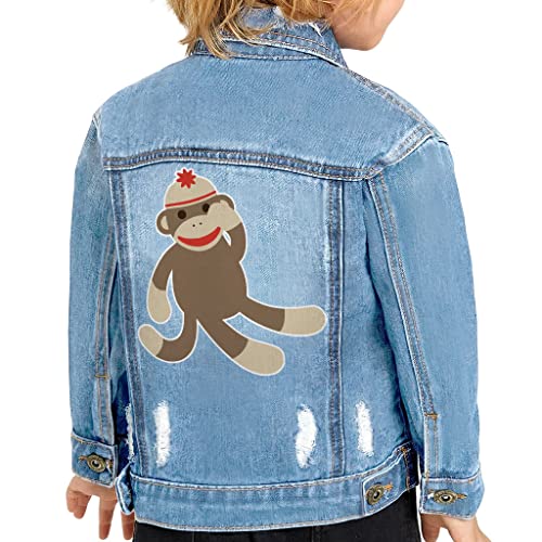 Funny Monkey Toddler Denim Jacket - Gifts for Monkey Lovers - Great Gifts