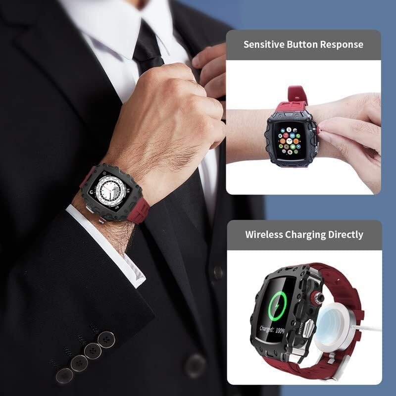 Kit de modificación de Apple Watch 44mm para evitar arañazos con bisel de metal 2
