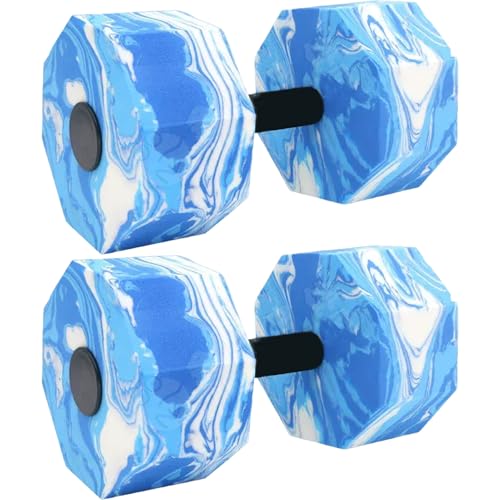 Pesas de agua para aerobics, espuma EVA, azul miniatura 3