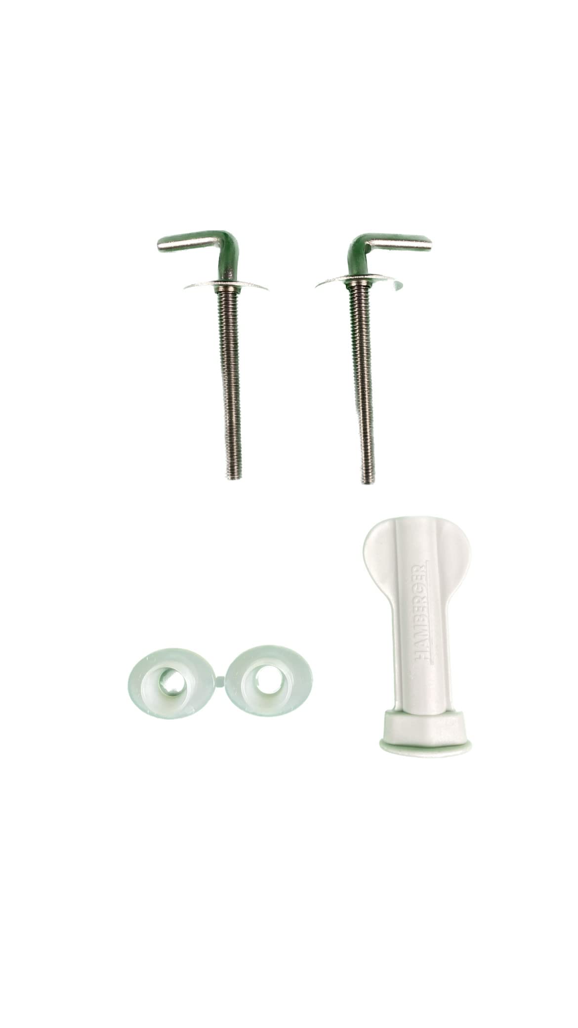 JACOB DELAFON Asiento de WC para modelos Huno/Atila/Mideo/Brive+ Asiento polipropileno con tapa y bisagras metálicas Color blanco E4357G-00