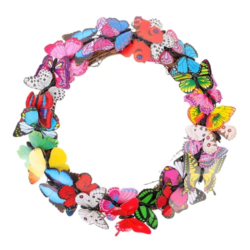 Holibanna Ghirlanda Decorativa Farfalle Artificiale per Ghirlanda Primaverile Colorata con Farfalle Lifelike per Matrimoni e Feste