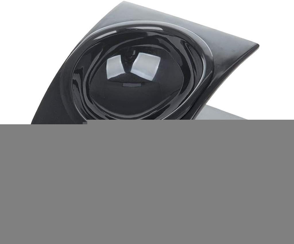 Cat Bowl with Raised Stand, Non-Slip Bottom,Tilted Platform Cat Feeders,Portable Food and Water Bowls,Reduce Neck Pain for Cats and Small Dogs TS-93 (Black)