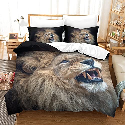 Housse de couette 3D lion de qualité supérieure avec impression textile haute définition - 2