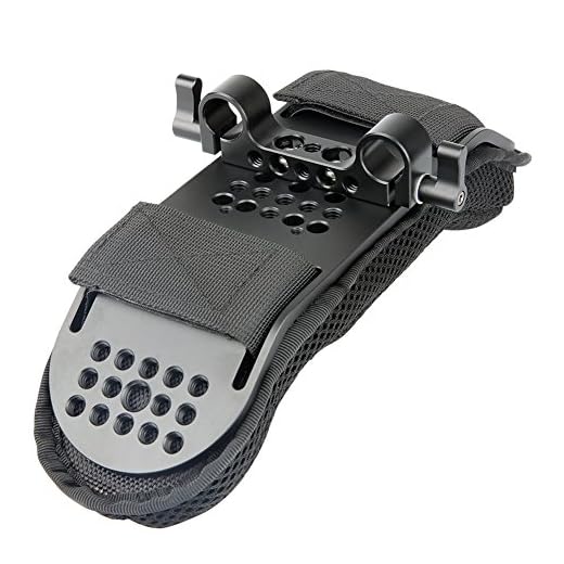 NICEYRIG Steady Shoulder Mount/Shoulder Pad for Video Camcorder Camera DV/DC Support System DSLR Rig (15mm Railblock)