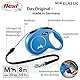 flexi® Classic M Seil 8 m blau, Roll-Leine für Hunde bis 20 kg