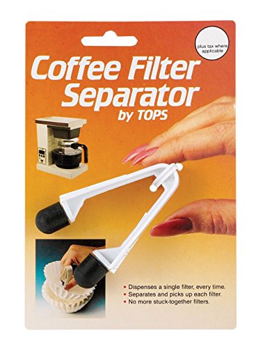 Coffee Filter Paper Separator - Helps Grab One At A Time From A Stack