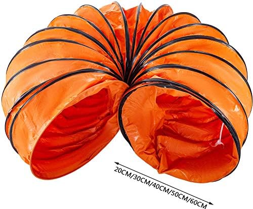 Heavy Duty PVC Flexible Ducting 10m - Portable Ventilation Hose, Flame Retardant, 300mm Diameter, Ideal for Fans, Airflow Systems, and HVAC Applications