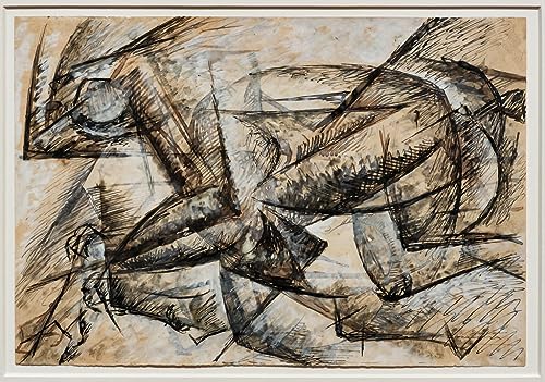 Art mural Umberto Boccioni : sublimez vos murs vides avec ce grand poster rétro cycliste