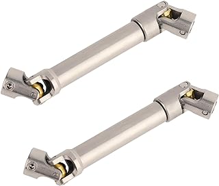 RZXYLRC Aluminium Universal Drive Shaft 90-125 mm Upgrades Accessories for 1/10 RC Crawler TRX4 TRX6 Axial SCX10 II RBX10 RR10 Wraith Capra D90 Redcat GEN8,2PCS