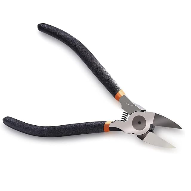 BOENFU 6 Inches Wire Cutters Heavy Duty Snips Flush Cut Side Cutters Pliers Metal Cutting Tool for Crafting