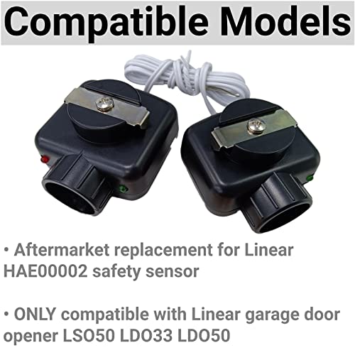 Garage Door Sensor Replacement For Linear HAE00002 Safety Beam Sensor Garage Door