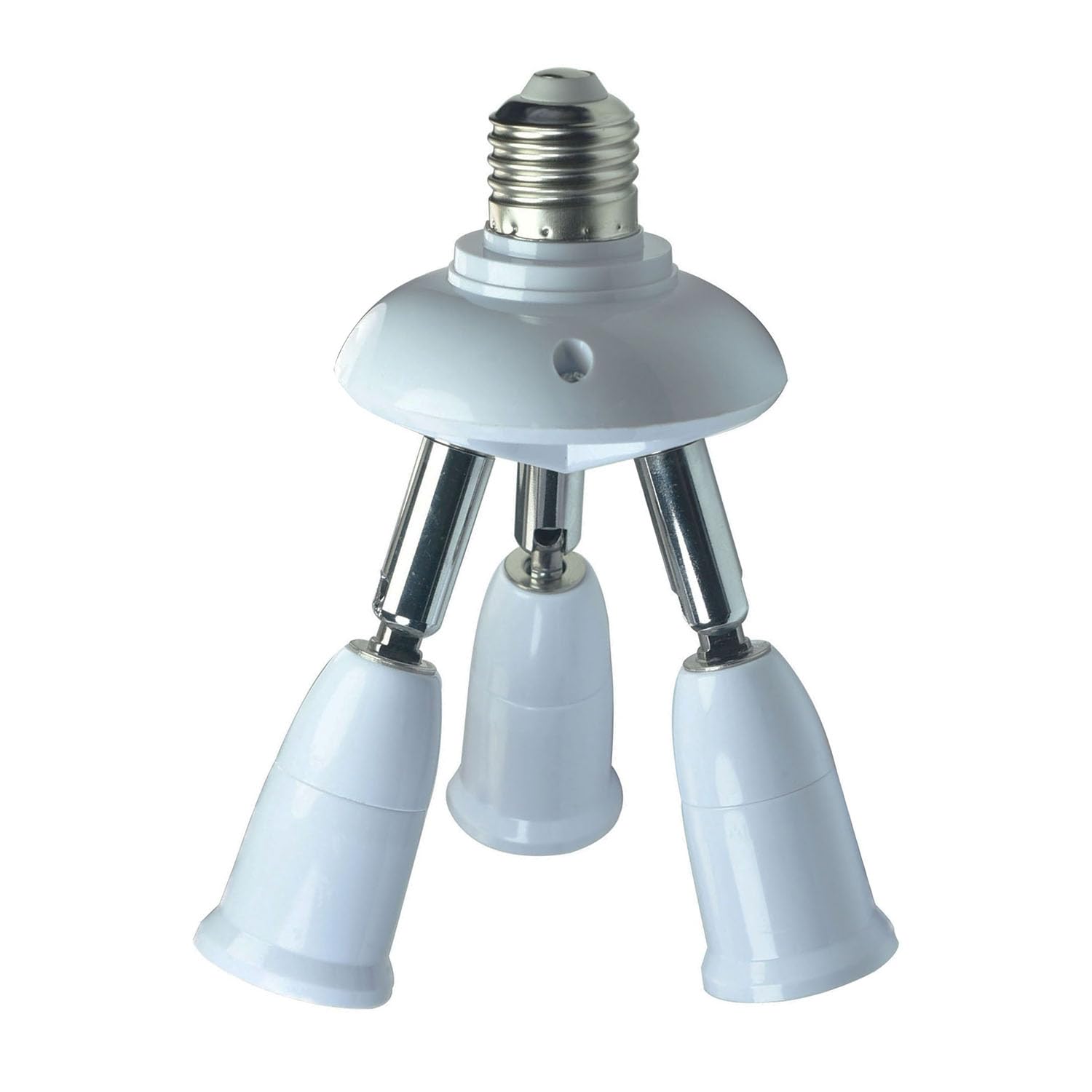 WPJCS Adaptateur Répartiteur De Douille E27 3 En 1, Convertisseur D'ampoule LED à Base Standard, Réglable à 360 Degrés, Extension D'ampoule Pliable à 180 Degrés