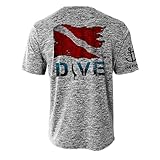 Dive Flag Men's Short-Sleeve Active T-Shirt Extra Large