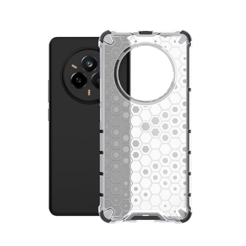 Image of Plastic Bumper Back Case Cover for Realme 14 Pro 5G (Transparent)