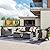 XIZZI 5 Pieces Outdoor Wicker Patio Furniture Set, All-Weather Rattan Conversation Set with Cushions, Ideal for Garden, Patio, or Backyard, Black