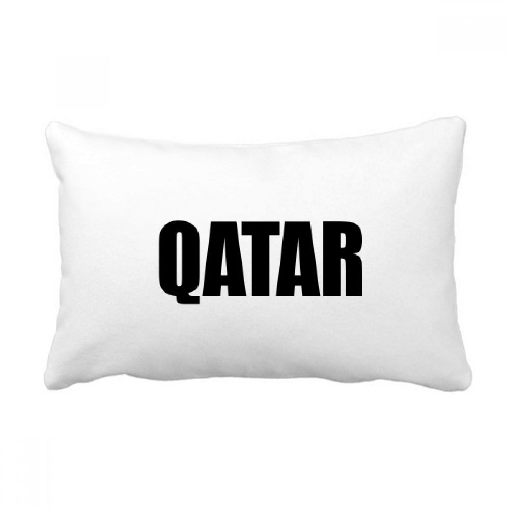 Coussin lombaire Qatar noir pour canapé oreiller 40x60 cm