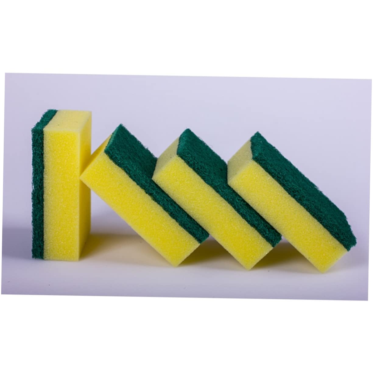 GOOHOCHY 28pcs Dishwashing Sponge Set Kitchen Cleaning Sponge Non-Slip Surface Lightweight Utility Sponge for Scrubbing Pots Pans