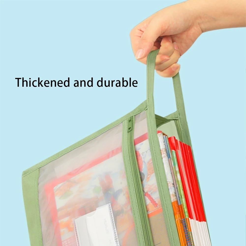Schnellhefter A4 Laptop-Handtasche mit großer Kapazität, mehrschichtige Ordner-Meeting-Aufbewahrung, Aktentasche, Handtrage-Büro-Aktentasche Fächermappe(Klein)
