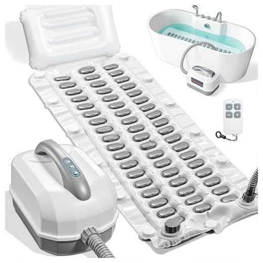 Upgraded 2.0 Bathtub Spa Mat, Portable Spa Bubble Bath Massager with 6 Adjustable Settings, Upgraded Non-Slip Design and Remote Control, Hot Tub Jet Mat for Bathtub at Home, Full-Body Support