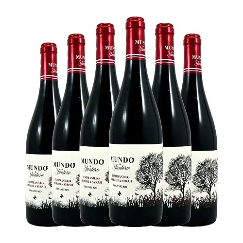 Yuntero Mundo La Mancha Joven 75 cl Vino tinto (Caja de 6 Botellas de 75 cl)