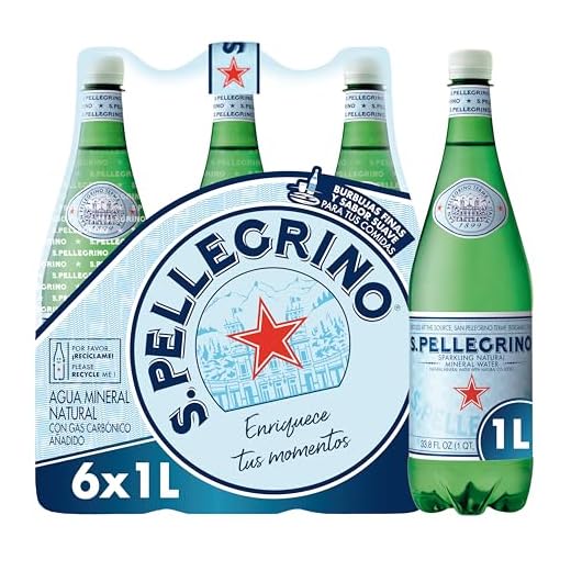 San Pellegrino Agua con Gas, 6 x 1L