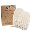 Chinchilla CC-1018-1 Peelinghandschoen 2 stuks van katoen & hennep zachte reiniging voor lichaam & gezicht douchespons…