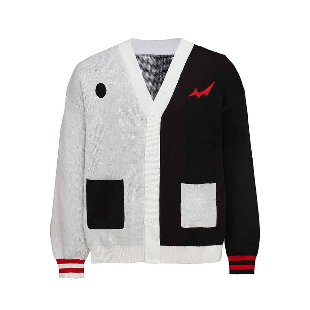 AMAKUMA カモスケ Monokuma Hoodie - 400GSM Oversized Black and White Zip-Up