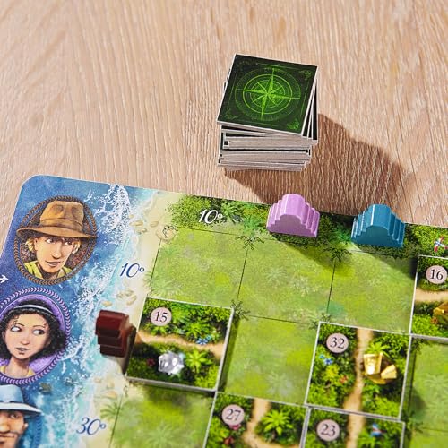 Haba 300932 – Karuba, Strategie- und Brettspiel für die ganze Familie, ein fesselndes Legeabenteuer für 2-4 Schatzjäger ab 8 Jahren - 8