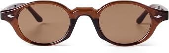 JUDOO Retro Small Round Sunglasses for Women Men Vintage Blue Tortoise Shell Glasses 90s Oval Mens Shades