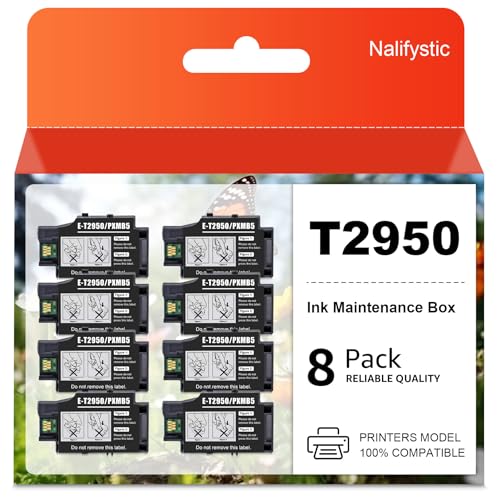 Boîte de maintenance T2950 compatible Epson Workforce WF-100 et WF-110 (Lot de 8 PXMB5)