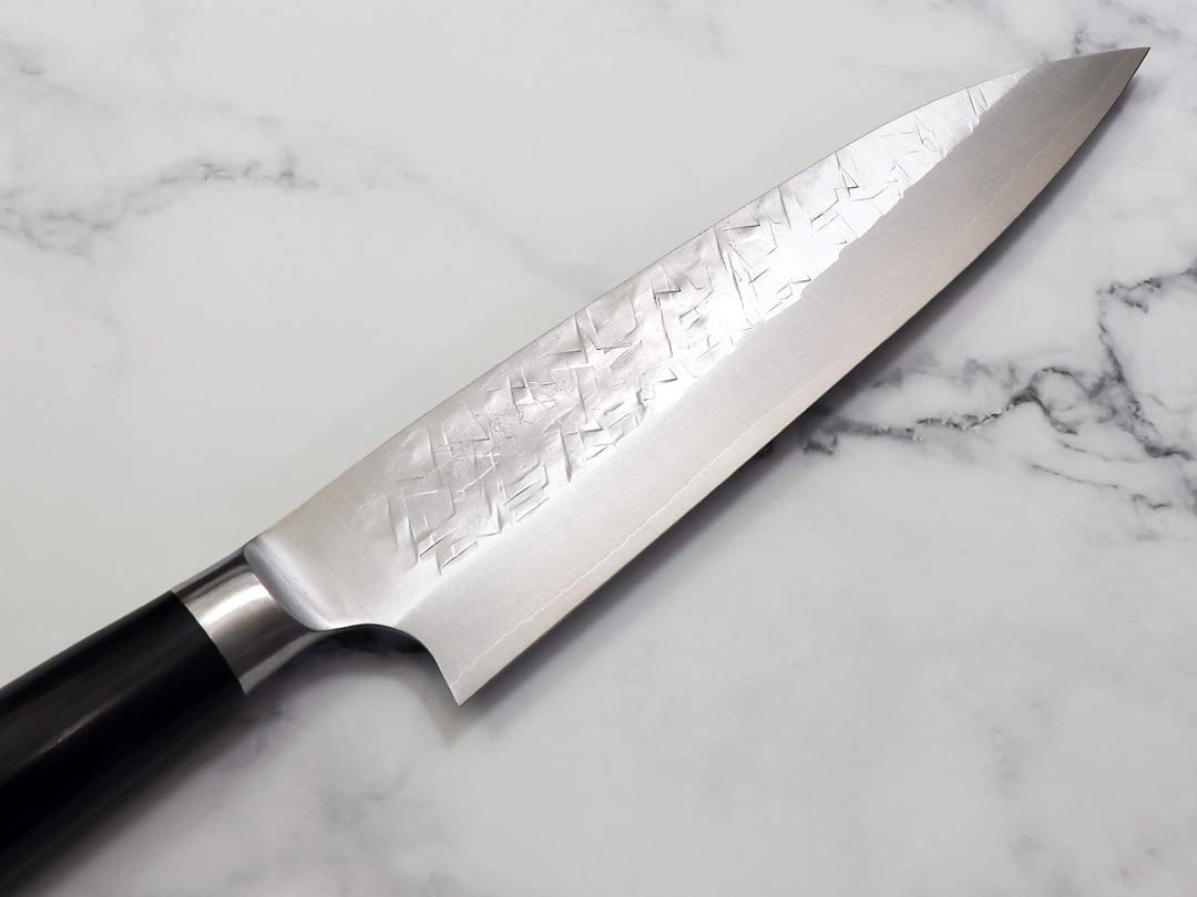 佐治作 牛刀 210ｍｍ SRS13 粉末ハイス鋼 槌目 黒合板洋柄 未使用品 Amazon | 佐治武士作『SRS13 粉末ハイス鋼 牛刀210』黒合板