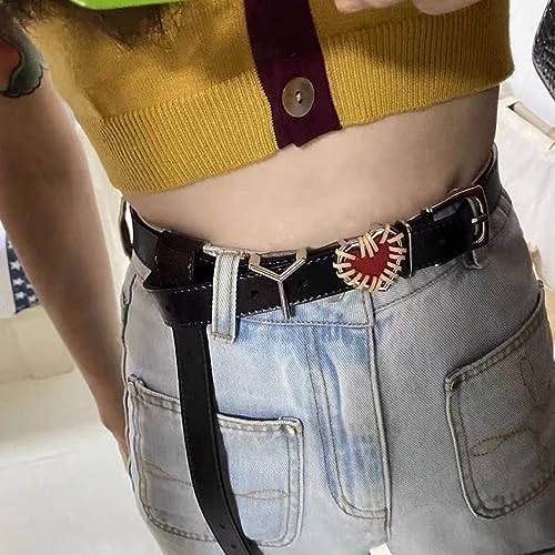 Adult Waist Belt with Knot Heart Letter Light Luxurious Personality Waist Belts for Women Trousers Coat Dress4