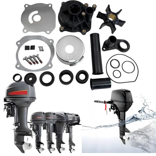 Image of Water Pump Repair Kit With Housing Fit for Johnson Evinrude V4 V6 V8 75-250HP Boat Outboard Motor Replacement for 5001595 435929 18-3315-2