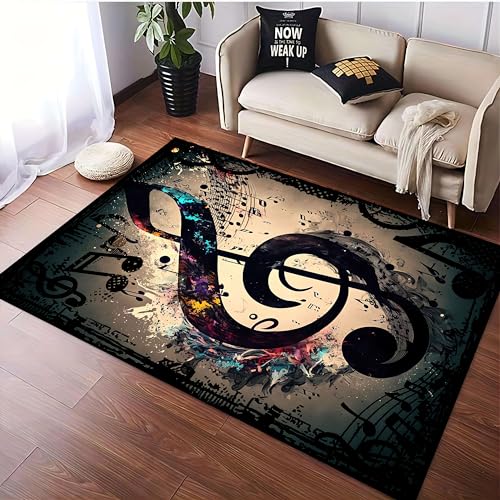 Tapete Decorativo Musical Moderno 5x7ft USHIRUG miniatura 3