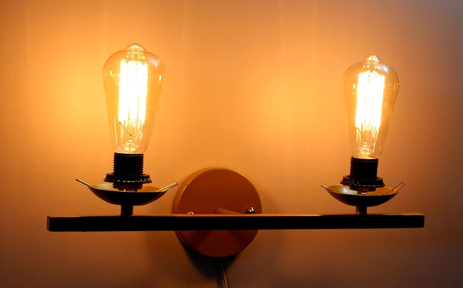 Kinis Dark Brown Glass Wall Light - Modern Decor -7