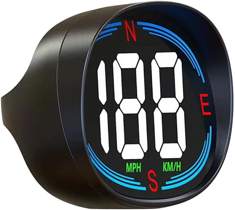 H2 Digital Speedometer GPS HUD，Car Head Up Display with Speed Compass MPH ，Plug and Play Universal All Cars