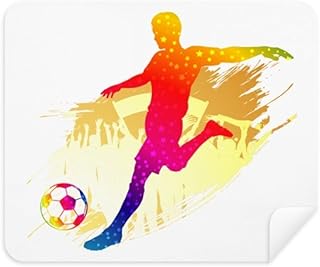 Football Athletes Shooting Emphatic Cleaning Cloth Screen Cleaner 2pcs Suede Fabric