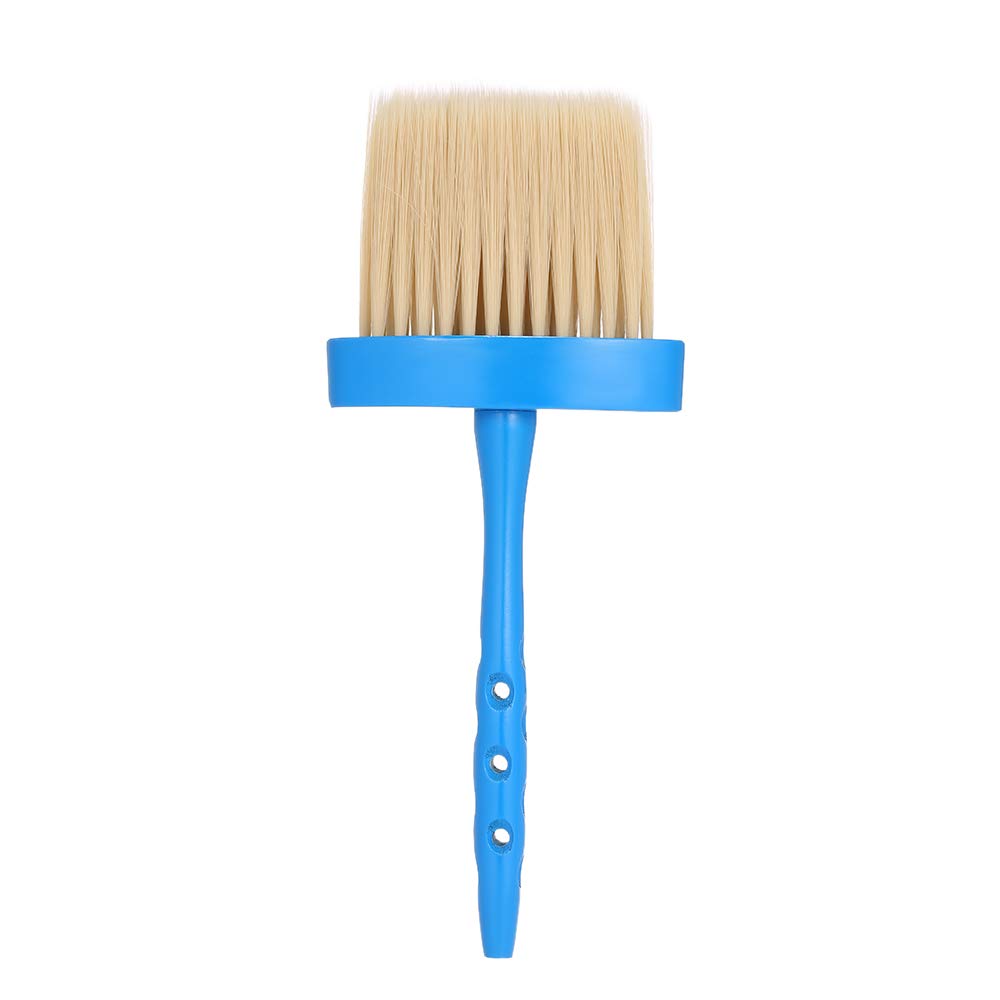 Neck Hair Cleaning Brush with Long Handle Salon Brush for Hair ting Groo ng Swee g Hair Tool(Blue) -Layfoo
