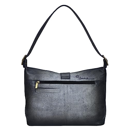 Image of Anna by Anuschka Women's Hand-Painted Genuine Leather Studded Side Hobo