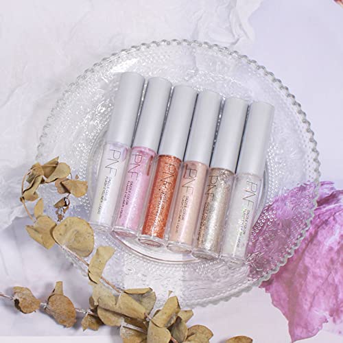 Kwolykim 6 Pack Liquid Glitter Eyeshadow, Long Lasting, Quick Drying, Easy To Apply, Loose Bling Glitter Diamond Pigmented Glue For Eye Crystals Makeup (Sparkling Sequins) #TOP5