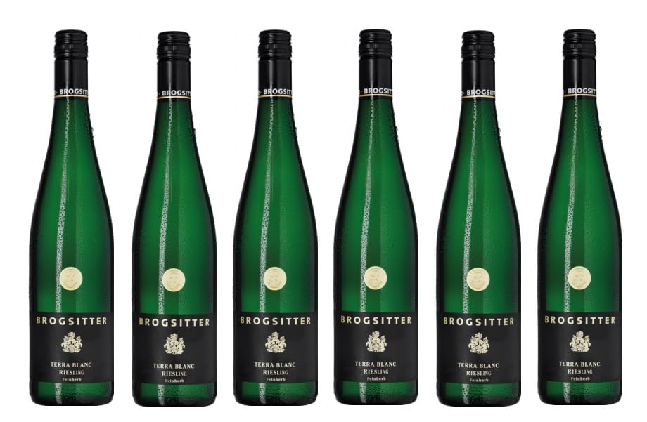 6x 0,75l - 2022er - Brogsitter - Terra Blanc - Riesling feinherb - Qualitätswein Rheinhessen - Deutschland - Weißwein halbtrocken