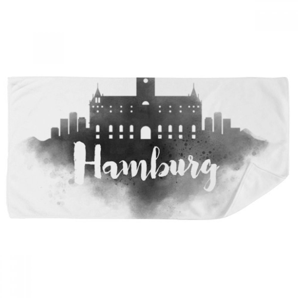 Serviette de bain Hambourg d'encre douce de 35x70cm multicolore pour toilette