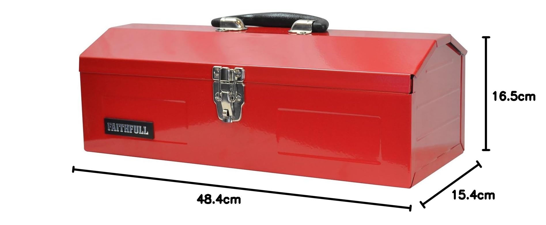 Faithfull FAITBB19 - Cassetta degli attrezzi in metallo, 484 mm