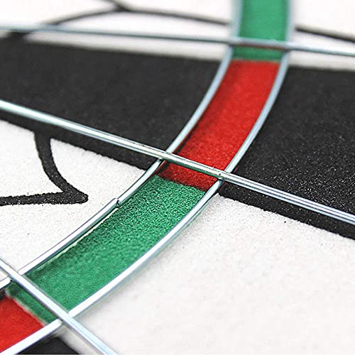 MIlAodE Dartscheibe – doppelseitige Dartscheibe mit 6 Messing-Dart-Set Fitnessgeräten, für Indoor-Outdoor-Spaß für Erwachsene – Bild 5