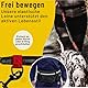 Hundefreund Bungeeteil für Joggingleine - 120 cm Ersatzleine mit elastischem Gummizug und 2 Schlaufen - Verlängerung für Hundeleine (Rot)