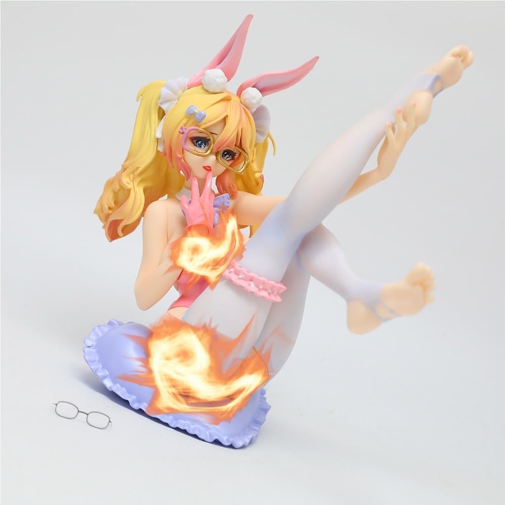 18+ Anime-Charakter-Sammler-Displayfigur, PVC-Statuenmodell(Yellow)