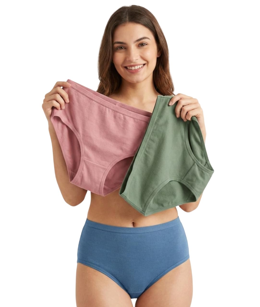 Women Cotton Solid Pack of 3 Hipster Panty - Anti Bacterial, Full Back Coverage (Colors May Vary)-image-45
